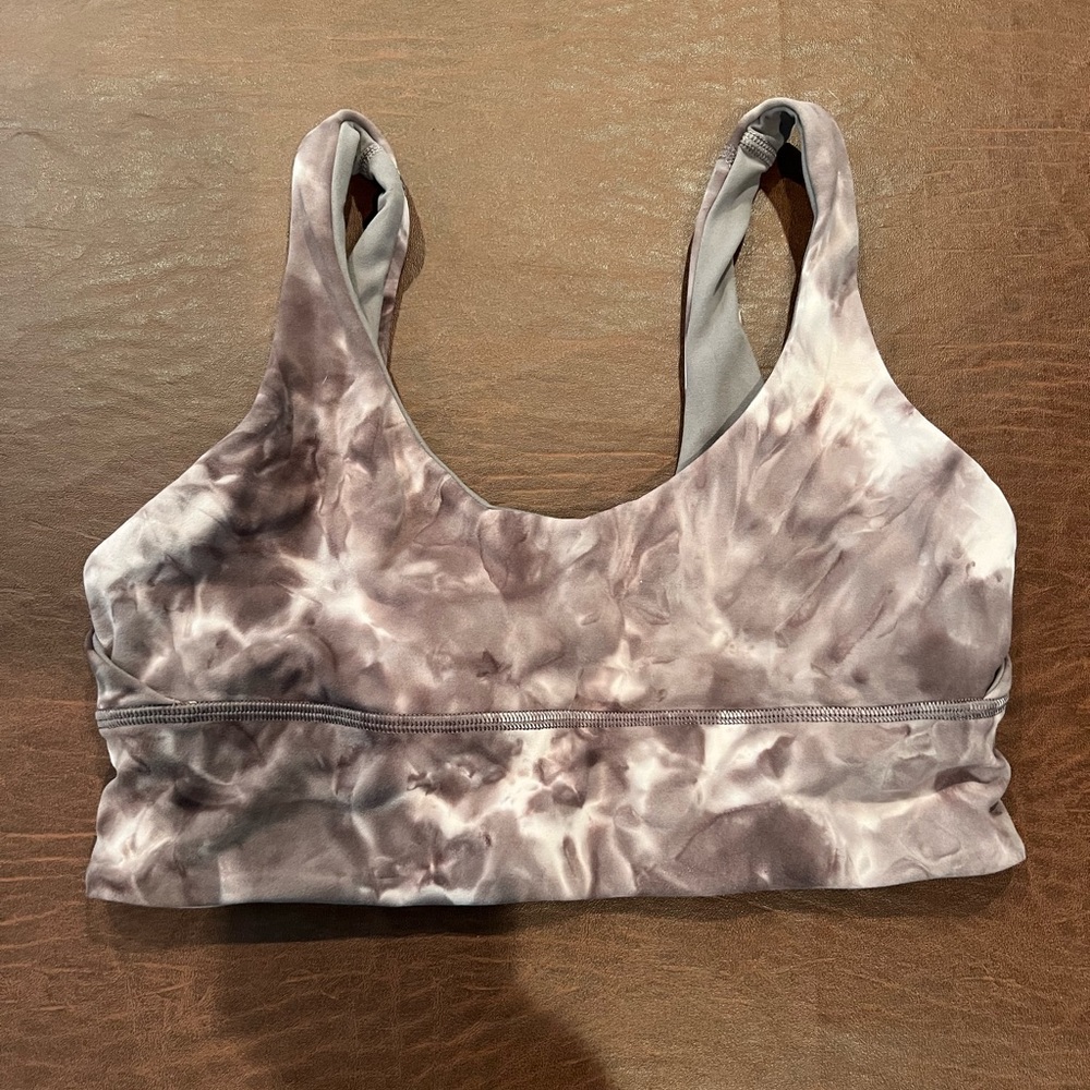 Purple Tyedye lululemon align bra size 8